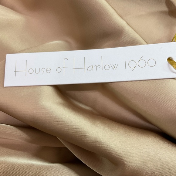NWT-HOUSE OF HARLOW 1960 gorgeous backless midi in a silk touch fabric SZ MED - Picture 11 of 15